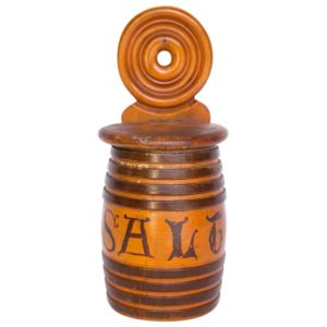 Turned Mixed Wood Salt Cellar