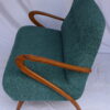 Italian Mid-Century Settee - Sofà Carlo Mollino Style in Teal Green - Image 4