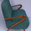 Italian Mid-Century Settee - Sofà Carlo Mollino Style in Teal Green - Image 8