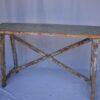 Italian Single Slab Trestle Console Table - Image 2
