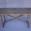 Italian Single Slab Trestle Console Table - Image 3