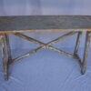 Italian Single Slab Trestle Console Table - Image 8