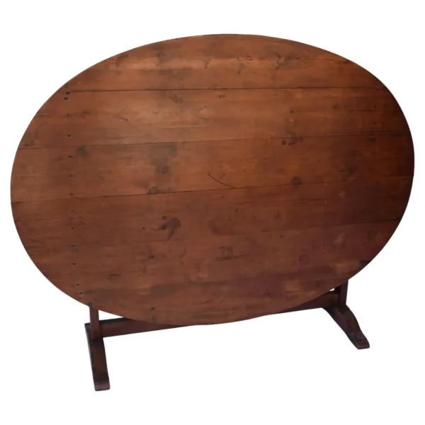 French Cherry Oval Wine Tasting Table