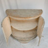 Italian Painted Demi Lune Cabinet - Image 2